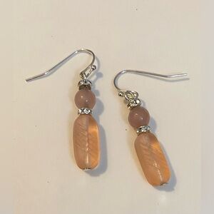 NEW cultured sea glass earrings